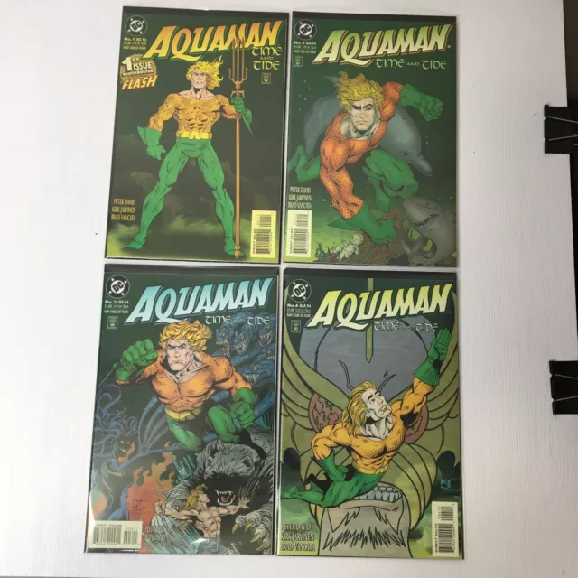 Aquaman Time And Tide #1 - #4 Full Set (Dc Comics - 1993)