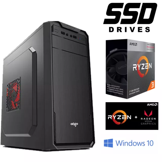 Gaming PC, Desktop Computers AMD Ryzen 3 3200G 3.6 GHz8GB RAM 240GB SSD
