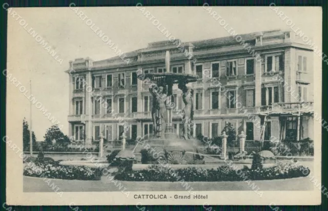 Rimini Cattolica Fontana cartolina QT3293