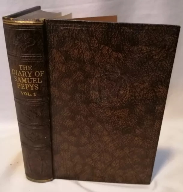 BOOK - *Antique* Diary & Correspondence Of Samuel Pepys Vol. 1 Odhams HB 1930s