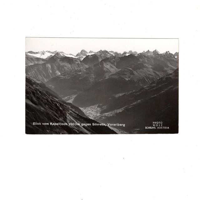 AK Ansichtskarte Blick vom Kapelljoch gegen Silvretta / Vorarlberg