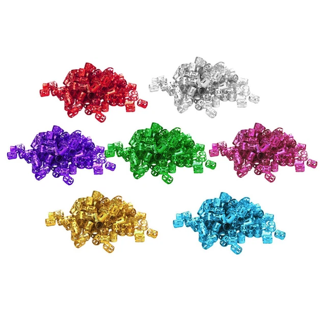 700 PIEZAS Puños de metal para el cabello rastas Accesorios de trenzado Cuentas Horquilla