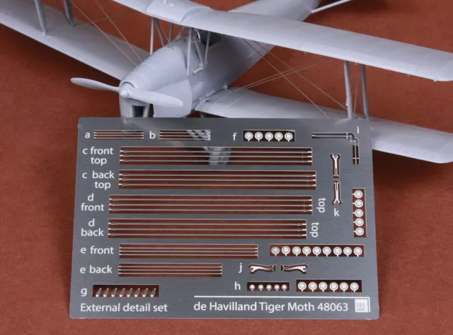 SBS Model 1/48 De Havilland DH-82 Tiger Moth Rigging Wire set for Airfix kits