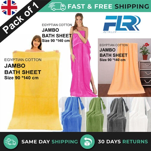 Extra Large Jumbo Bath Sheets 100% Egyptian Cotton Big Towels XL  Quality 500GSM