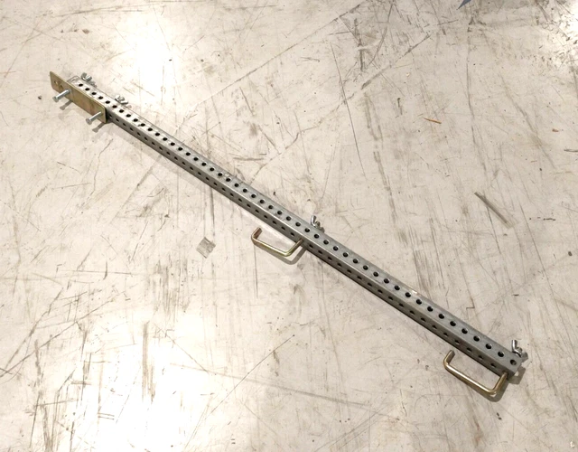 Swing-Lo SL-71B48M 1-1/2" Sq. x 48" Perf. Steel Guardrail Post For Scaffold