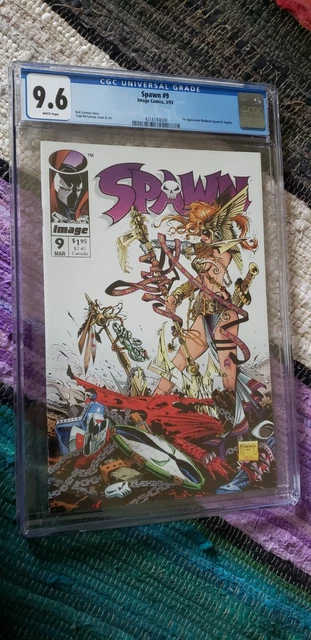 Spawn #9 CGC 9.6 WP Image Comics, 3/93, McFarlane 1st Angela, 1st Medieval Spawn