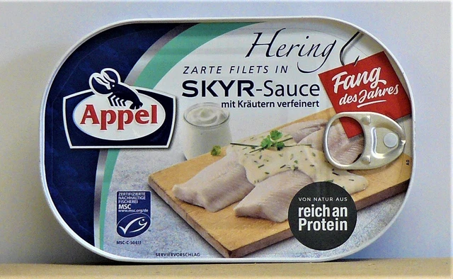 APPEL FEINKOST filetti di aringhe SKYR salsa con erbe "Cattura dell'anno" - 200 g