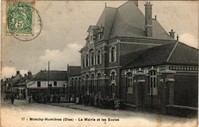CPA MONCHY-Humieres - La Mairie et les Écoles (259735)