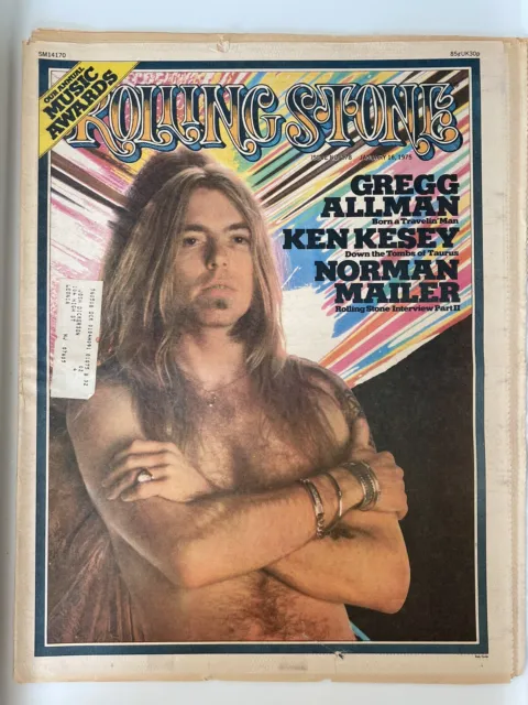 1975 January 16th Rolling Stone Magazine, Gregg Allman