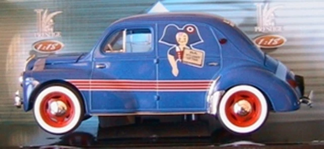 RENAULT 4CV 1954 Noire 1/18 Norev Maxi Jet voiture Diecast 180009 EUR