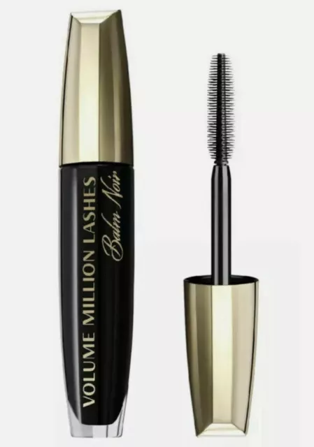 L`oreal Volume Million Lashes Balm Noir Mascara Black Free Postage