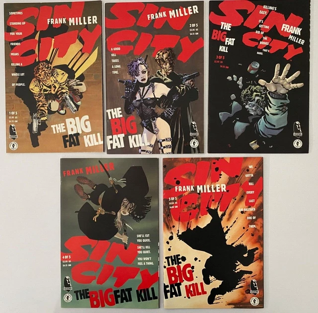 Sin City - The Big Fat Kill - 1 2 3 4 5 Set - 1994 Series Frank Miller - Dh Sin City - The Big Fat Kill - 1 2 3 4 5 Set - 1994 Series Frank Miller - Dh