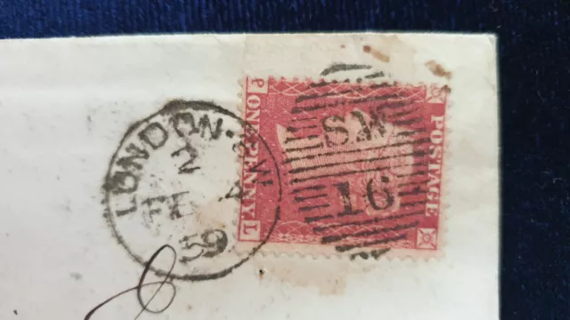 Great Britain Cover Penny Red Selection Letters PL #7434 2