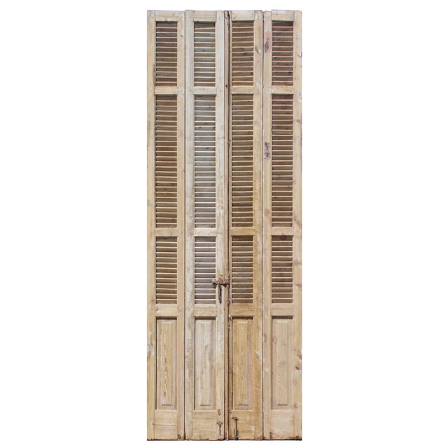 Reclaimed Set of 44" Wood Shutters, Antique Shutters, NSHR48