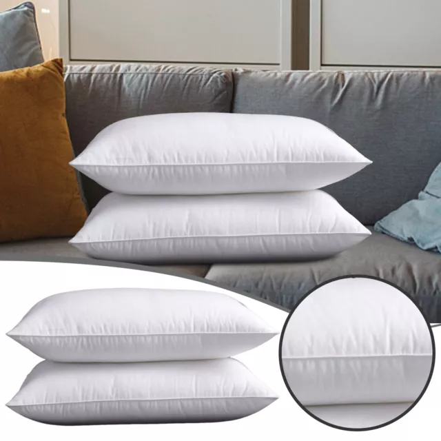Paquete de 2 almohadas de cama estándar alternativas de plumón suaves y cómodas
