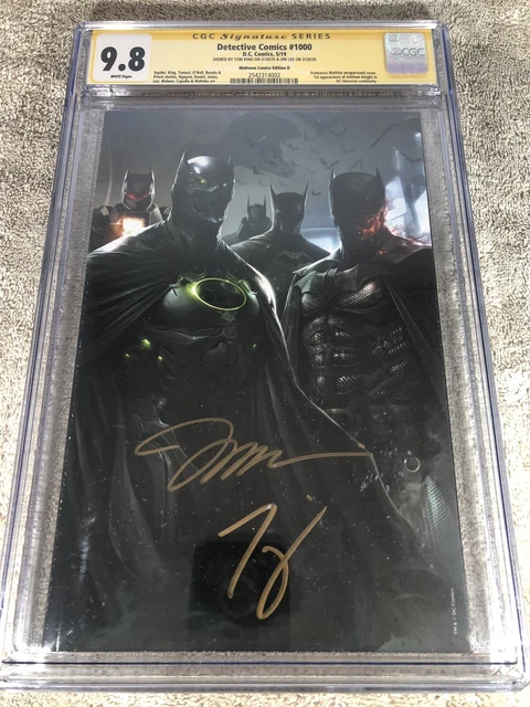 Batman Detective Comics 1000 CGC 2XSS 9.8 Jim Lee Mattina Midtown Variant 5/19
