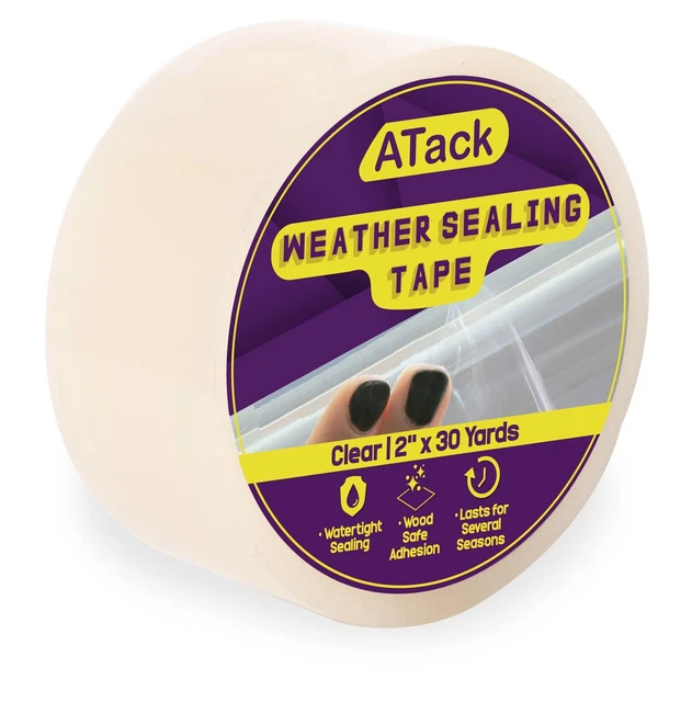 Transparent Window Weather Sealing Tape 2-Inch x 30 Yardsn