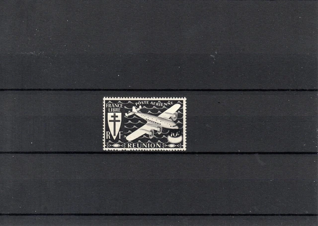 Timbre Reunion France Colonie 1944 Pa N°31 Neuf* Mh Variete Signe