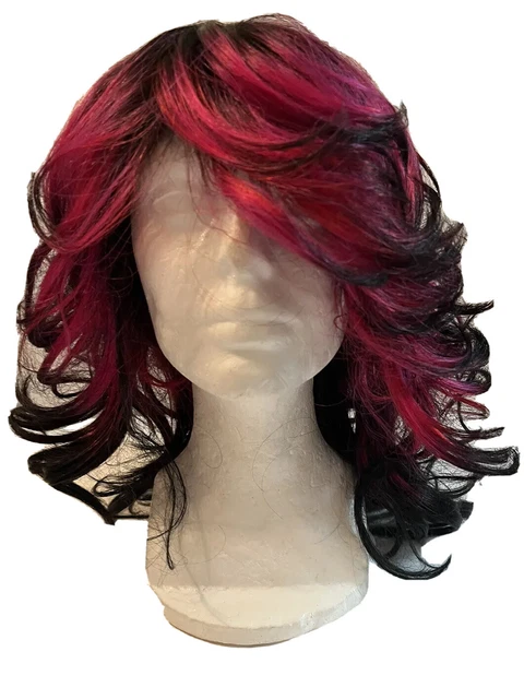 Vaness by Fiifth Avenue Wig Strawberry & Black Feather Look Women Hair Wigs