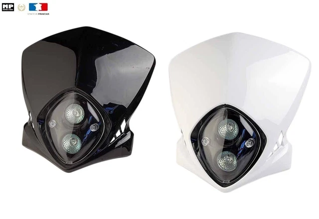 Phare LED Noir Pour Yamaha - Plaque Phare Avant Moto | Customisation Guidon