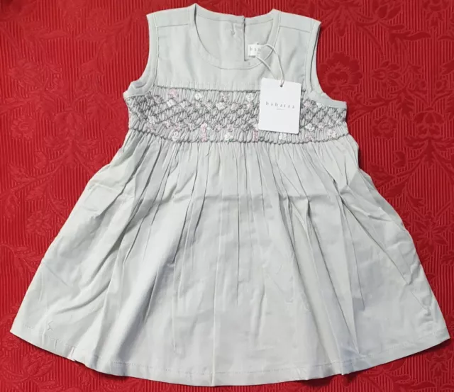 Baby Dress Grey Smocked Designer Baby Clothing Fantastic Quality