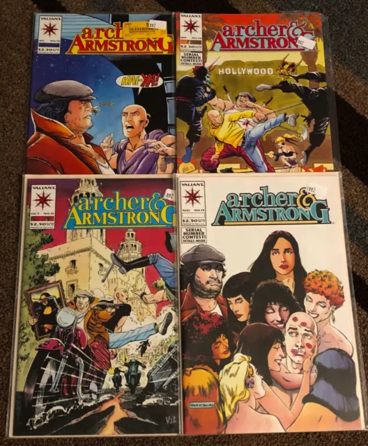 Archer & Armstrong Lot of 4 Valiant Comic Books