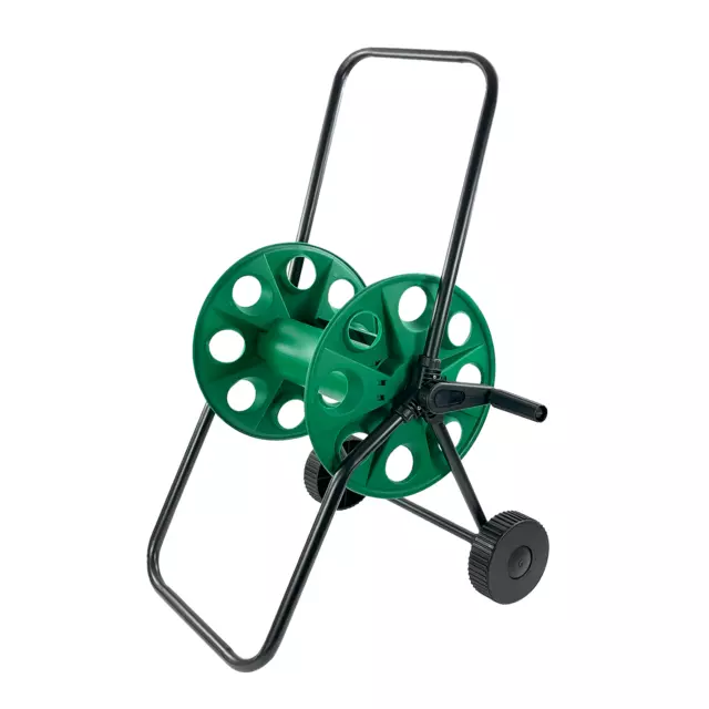 Garden Hose Reel Trolley 60M Portable Water Pipe Free Standing Hose Cart