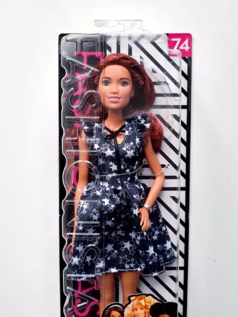 🖤 Very rare Mattel 2017 Barbie Fashionistas Doll #74 Hispanic stars🖤
