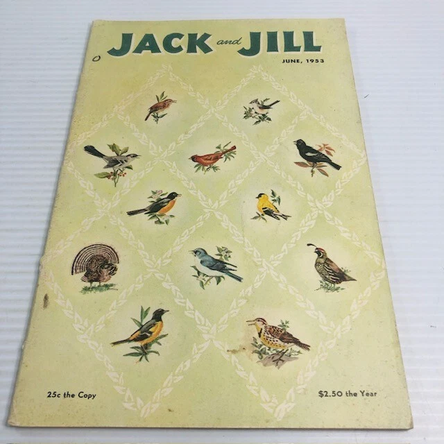 JACK AND JILL Magazine June 1953 Complete With Uncut Paper Doll Page £7