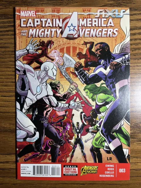Captain America And The Mighty Avengers 3 Luke Ross Cover Marvel Comics 2015
