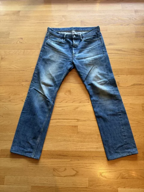 Omnigod Men’s Selvedge Faded Denim Jeans Size 34 X 33 (Japan)