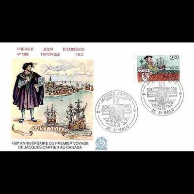 Carte Maximum N° 869 Québec Jacques Cartier Canada 