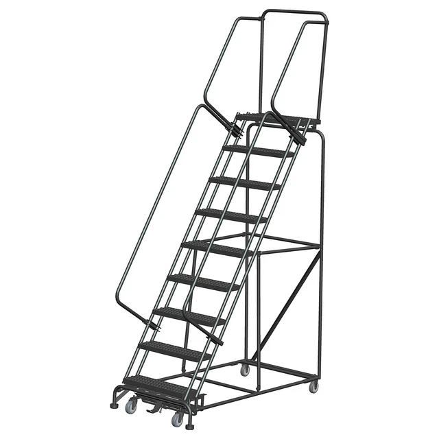 Ballymore Rolling Ladder Overall Height 123 in Steps 9 Cap 450 lb