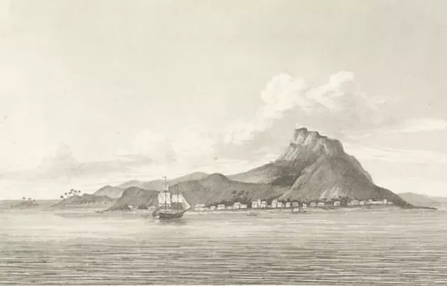 Raiatea Tahiti Litho Von 1836 Polynesien Französisch Oceania