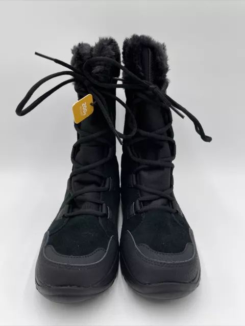 NWOB Columbia womens Ice Maiden II Snow Boot, Black/Columbia Grey Size 7.5 2