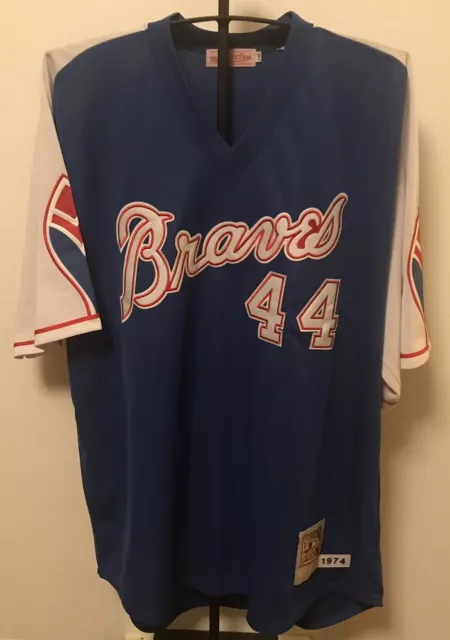Ronald Acuña Jr.(Team-Issued or Game-Used) 2019 Atlanta Braves Hank Aaron  Weekend 1974 Throwback Jersey