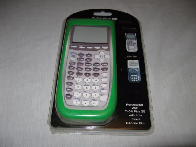TI-84 Plus SE Silicone Calculator Skin Green Cover Also Fits Silver Edition NEW