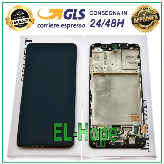 Display Lcd + Frame Originale Samsung Galaxy A41 Sm-A415 A415F Touch Screen Nero