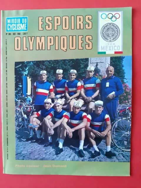 1968 miroir du cyclisme n°106 AVANT MEXICO 1968 ESPOIRS OLYMPIQUES LES FRANCAIS