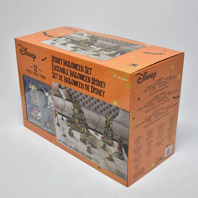 DISNEY HALLOWEEN HAUNTED House Village Set 12 Piece Costco Brand