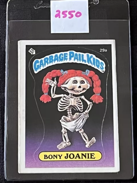 1985 Topps Garbage Pail Kids Card Series 1 OS1 Matte Back GPK Bony Joanie 29a