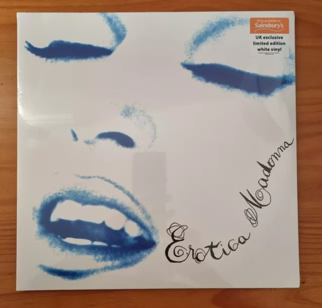 Madonna Erotica Sainsbury Uk Exclusive Limited Edition White Vinyl. Sealed