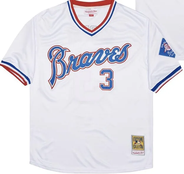 Dale Murphy #3 Atlanta Braves Cooperstown Jersey, 1985 Throwback, All Stitched