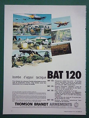 6/1979 PUB THOMSON BRANDT BAP 100 BOMBE ANTI PISTE BOMB MIRAGE ORIGINAL AD 
