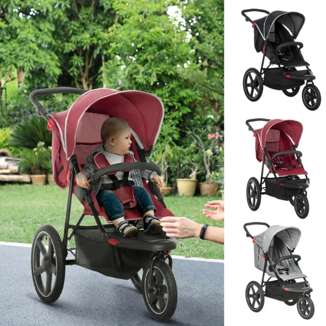 Lightweight Running Pushchair w/ Fully Reclining From Birth to 3 Years