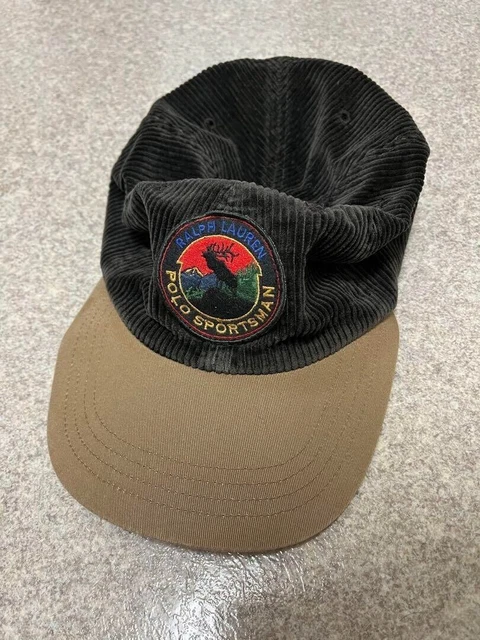 POLO RALPH LAUREN 90S Sportsman Model Cap Color Black Cotton Rare ...