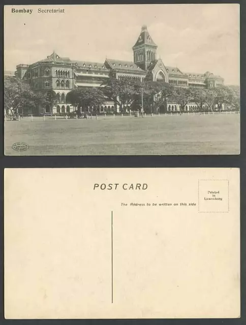 India Old Postcard Government Secretariat Bombay Mumbai by The Phototype Company