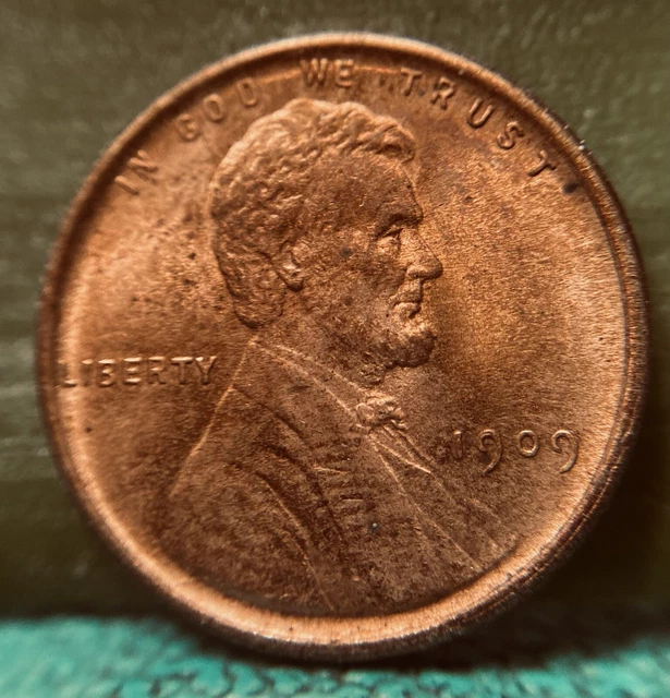 1909 Vdb Lincoln Cent Wheat Penny Coin 1C Us .
