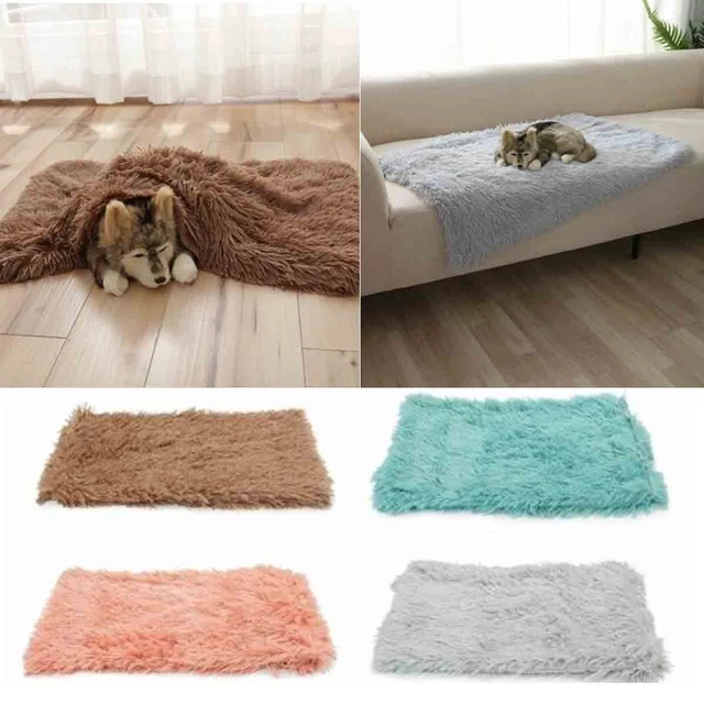 Winter Pets Dog Cat Bed Mat Soft Fleece Pet Cushion House Warm Blanket Pad US
