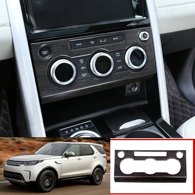 For Land Rover Discovery SHE 17-20 Oak Wood Grain Console AC Volume Switch Panel